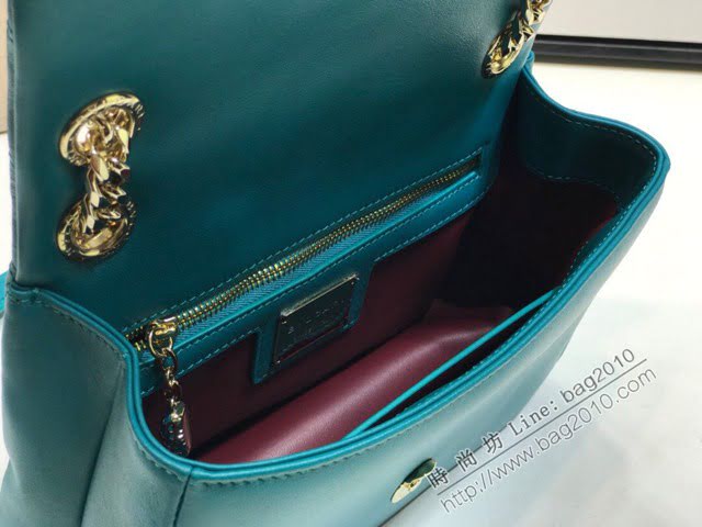 Bvlgari女包 寶格麗小號新品 幾何形狀鏈條斜挎包 Serpenti Cabocho肩包 287993  fyd1527